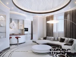 Круглые интерьеры кухни