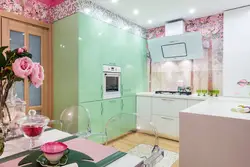 Combination Of Pink In The Kitchen Interior Photo