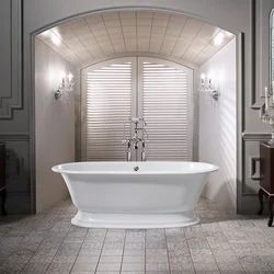 Clawfoot Bathtub In The Bathroom Interior