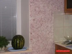 Liquid wallpaper photo in the kitchen interior photo how