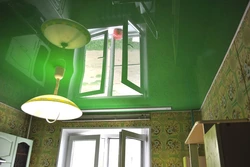 What color are suspended ceilings in the kitchen photo