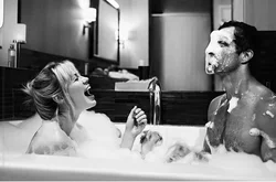 Photo Of A Couple In A Bubble Bath