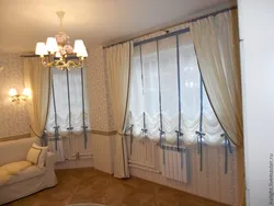 Короткие шторы для гостиной фото дизайн