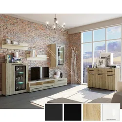 Interior light oak living room