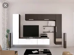 Photo of slides in the living room for TV