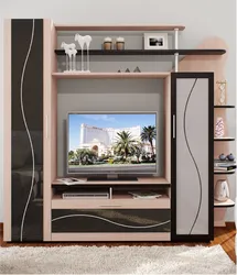 Photo of slides in the living room for TV