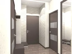 Photo of the design of the hallways of two-room apartments