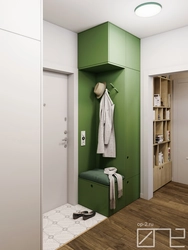 Photo of the design of the hallways of two-room apartments