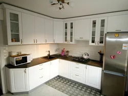 Photo of kitchen countertops in black