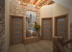 Interior Of The Hallway Walls In The House