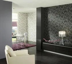 Photo of options for wallpapering in the living room