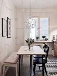 Chandelier for a small kitchen photo for an apartment