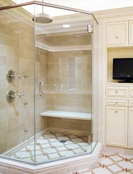 Bathroom tray made of tiles design