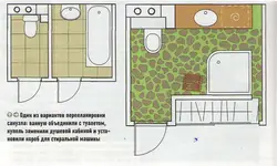 Совместить ванну с туалетом в панельном доме фото дизайн