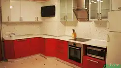 Kitchen design with corner box photo