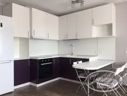 Дизайн кухни с угловым коробом фото