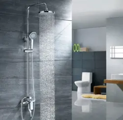 Tropical Shower For The Bathroom With Mixer Photo In The Bathtub