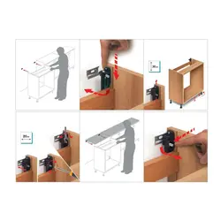 Mounting the kitchen to the wall photo