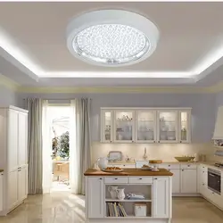 Ceiling chandeliers for suspended ceilings in the kitchen photo