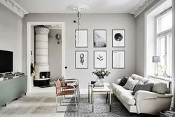 Light walls in the interior of the apartment