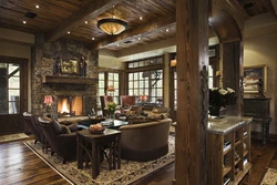 Country style living room interior