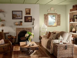 Country style living room interior