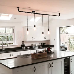 Hanging kitchen photo
