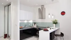 Photo of a bar counter in a small living room