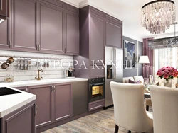 Powdery Color In The Kitchen Interior