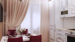 Tulle for the kitchen in a modern style 2023 photo design