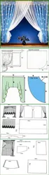 Kitchen curtain pattern photo