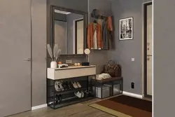 Hallway closet with shoe rack photo design