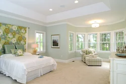 Wallpaper for painting in the bedroom interior