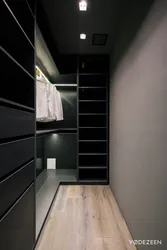 Long narrow wardrobe design