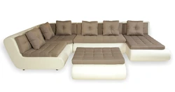 Modular sofa with sleeping place photo