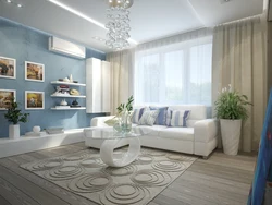 Gray blue living room design