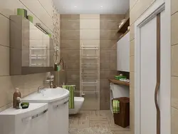 Interior Of A Bathroom Combined With A Toilet 3