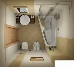 Interior of a bathroom combined with a toilet 3