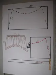 Mətbəx fotoşəkili üçün bir lambrequin tikin
