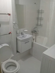 Photo of the renovation of a combined bathroom in Khrushchev - before and after photos