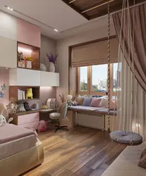 Qızlar üçün kiçik yataq otağı dizaynı