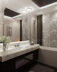 Modern bathroom design in an apartment