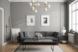 Finishing one wall in the living room photo