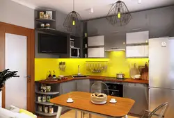 Colors for kitchen sets for small kitchen photo in modern
