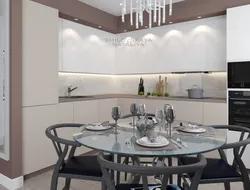 Kitchen Latte In The Interior