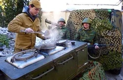 Army field kitchen photo