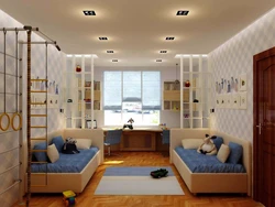 Room design children's bedroom all in one