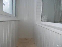 Loggia Plastik Panellərlə Örtülmüş Fotoşəkil
