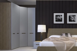 Corner bedroom interior