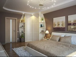Corner bedroom interior